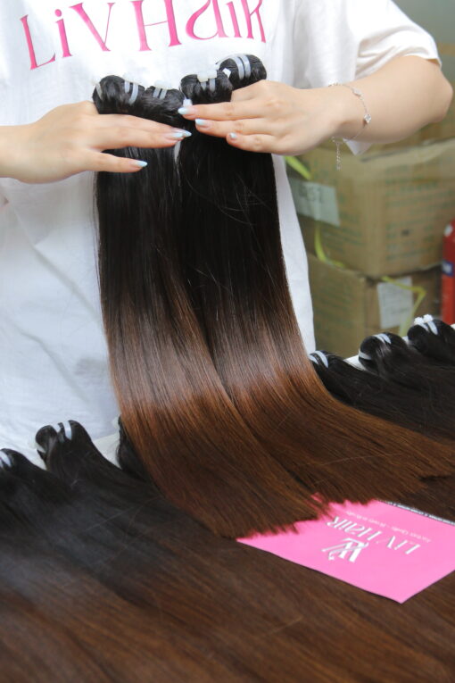 BROWN TIP BONE STRAIGHT         - raw vietnamese hair, high quality - Image 3