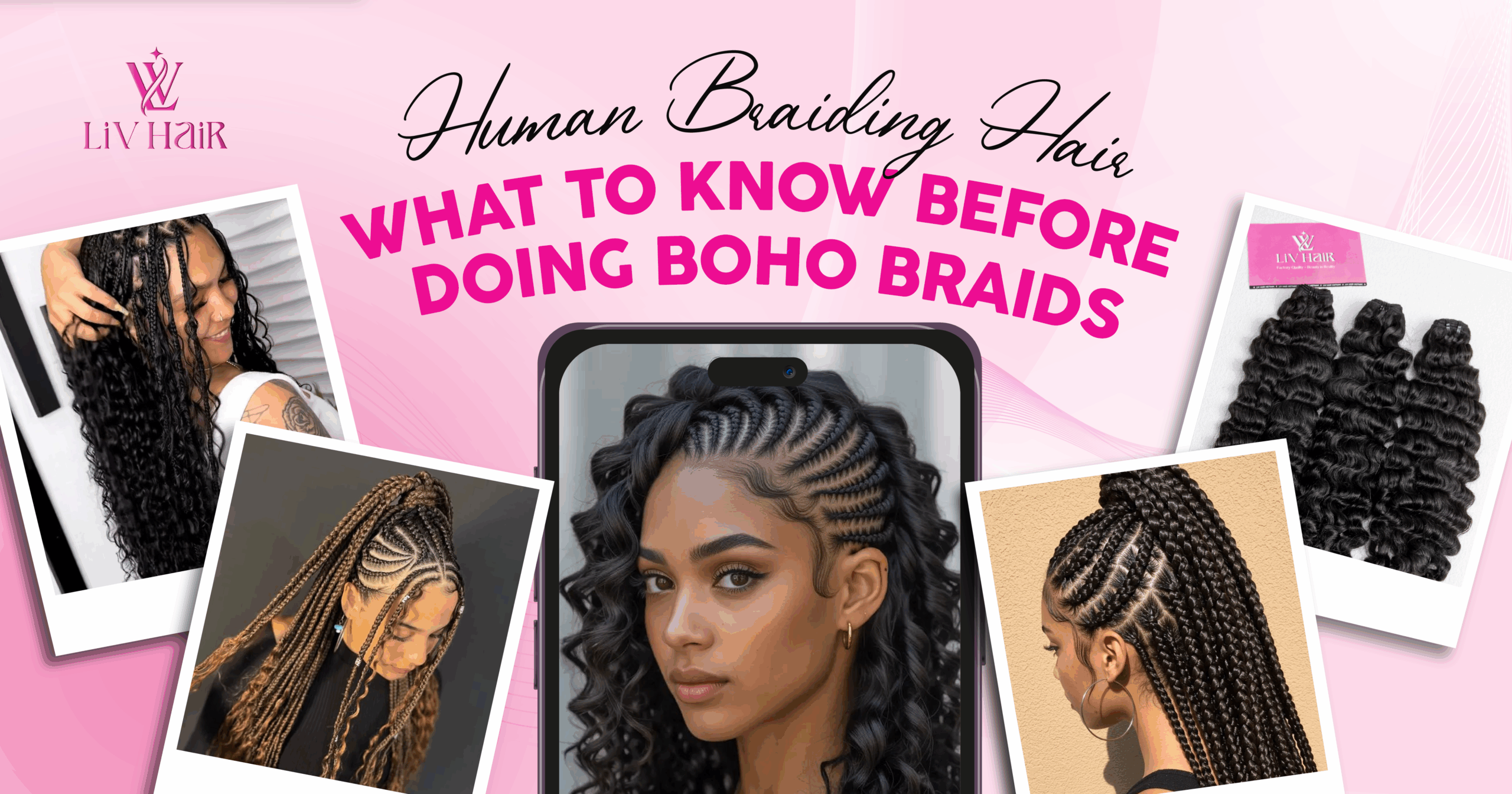 human braiding hair cover